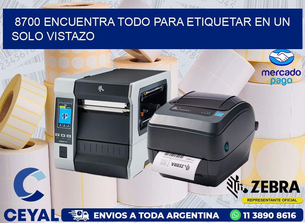 8700 ENCUENTRA TODO PARA ETIQUETAR EN UN SOLO VISTAZO