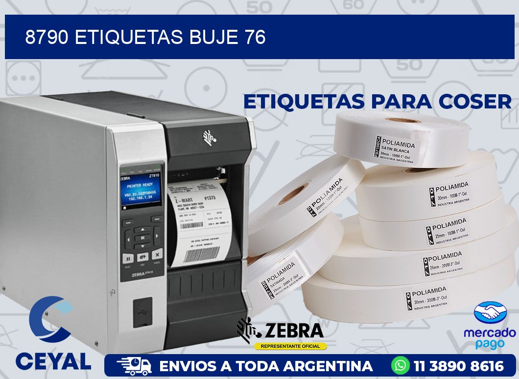 8790 ETIQUETAS BUJE 76