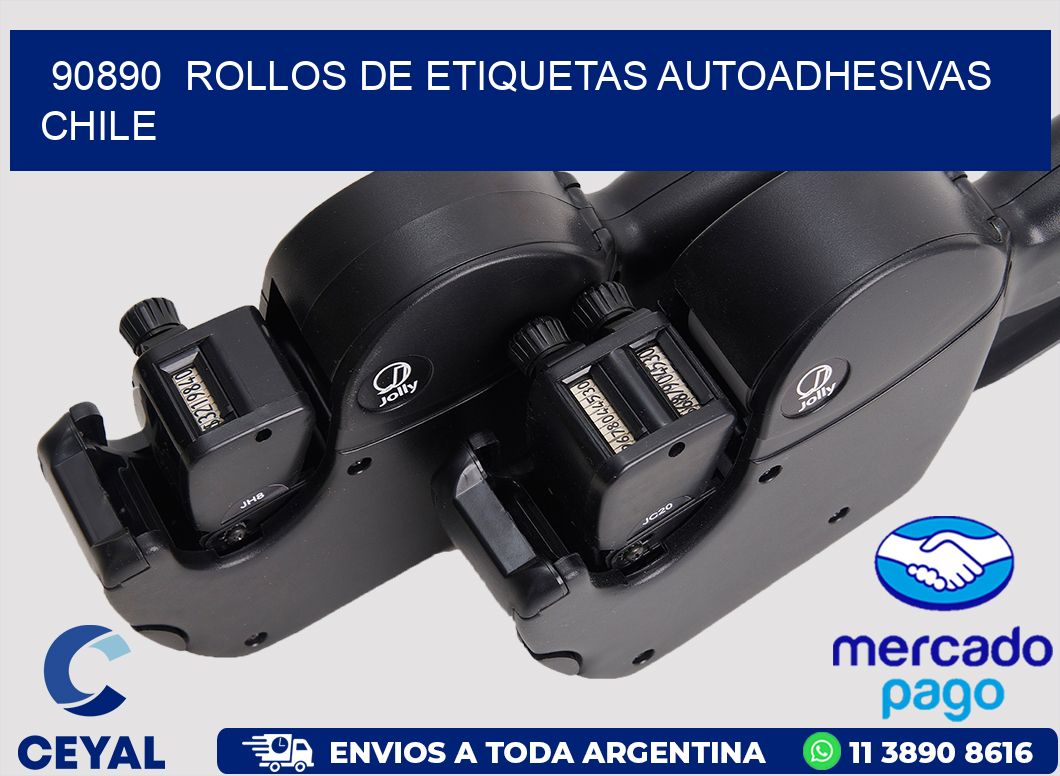 90890  ROLLOS DE ETIQUETAS AUTOADHESIVAS CHILE