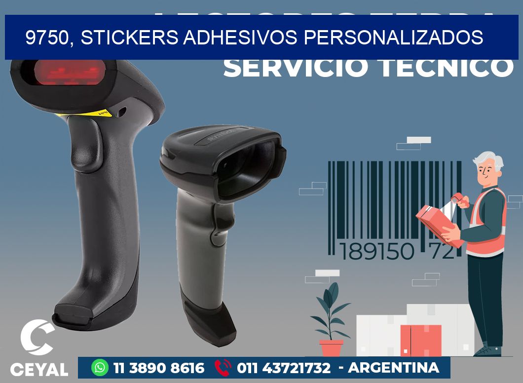 9750, stickers adhesivos personalizados