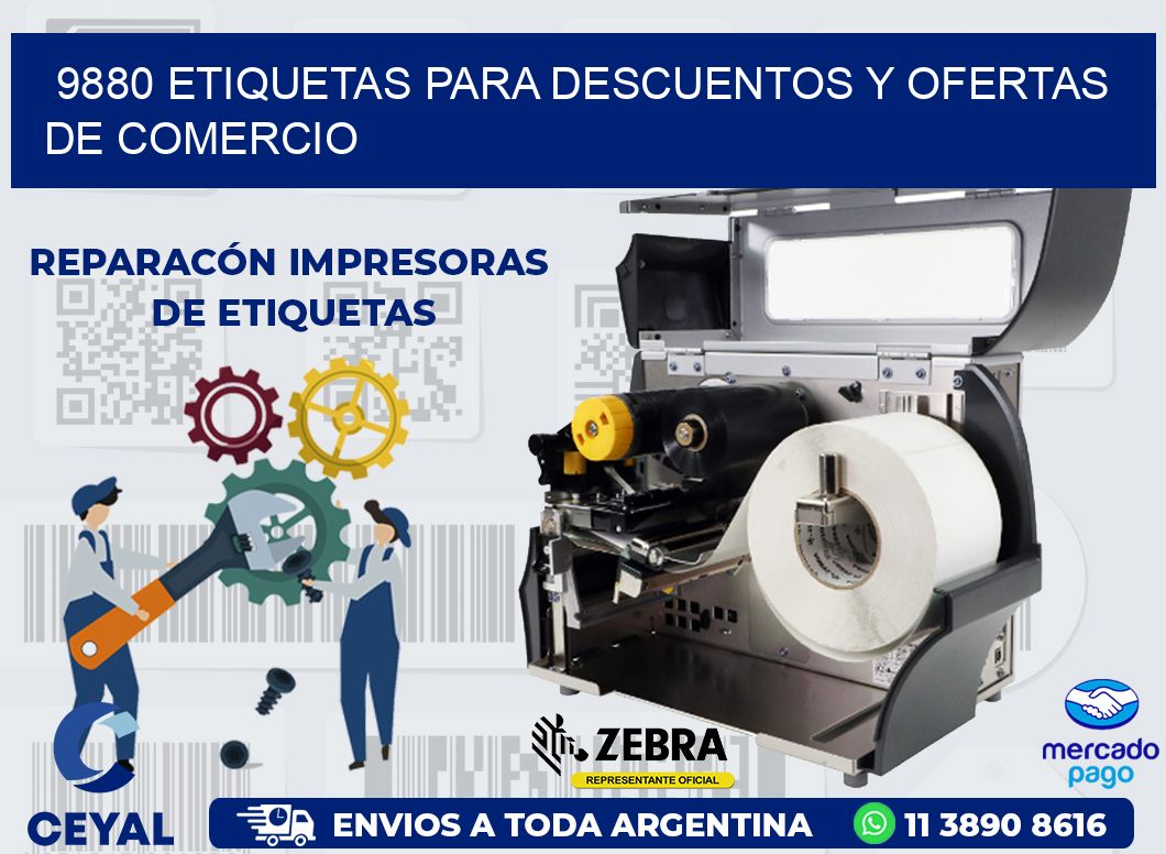 9880 ETIQUETAS PARA DESCUENTOS Y OFERTAS DE COMERCIO