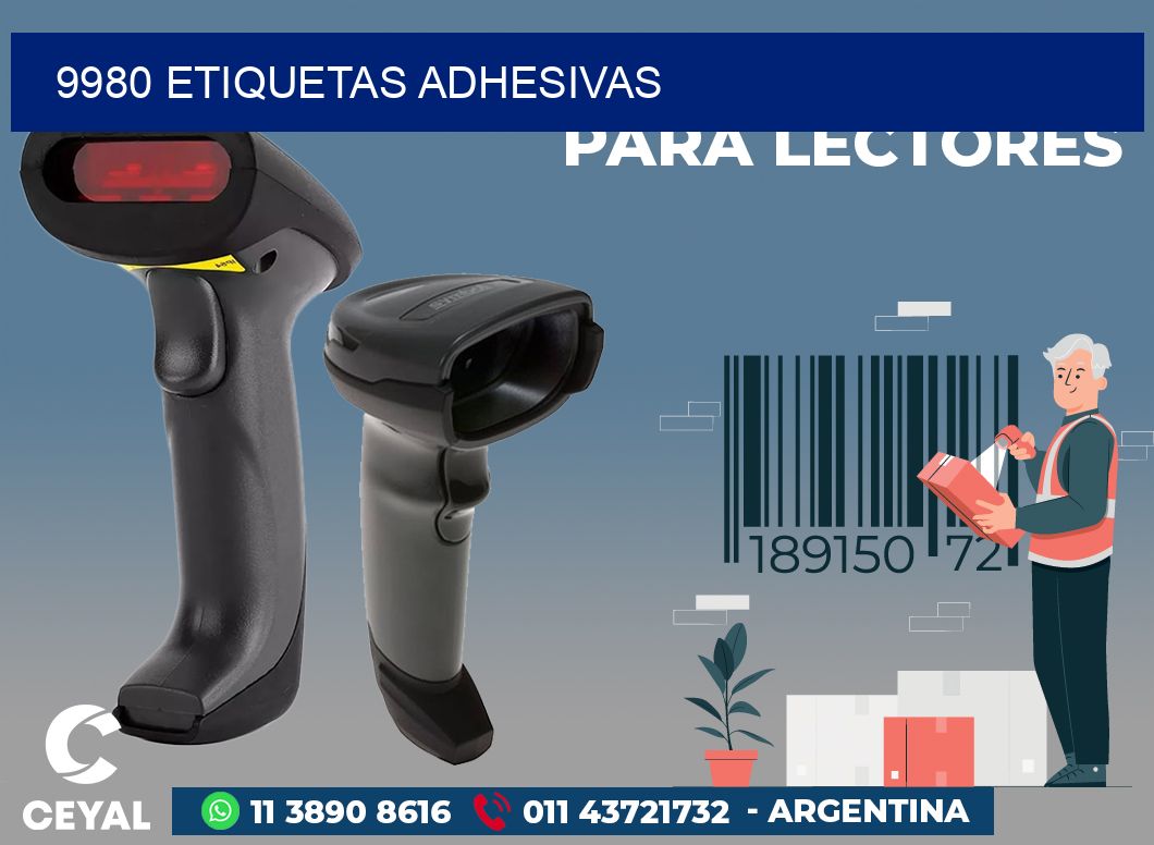 9980 ETIQUETAS ADHESIVAS