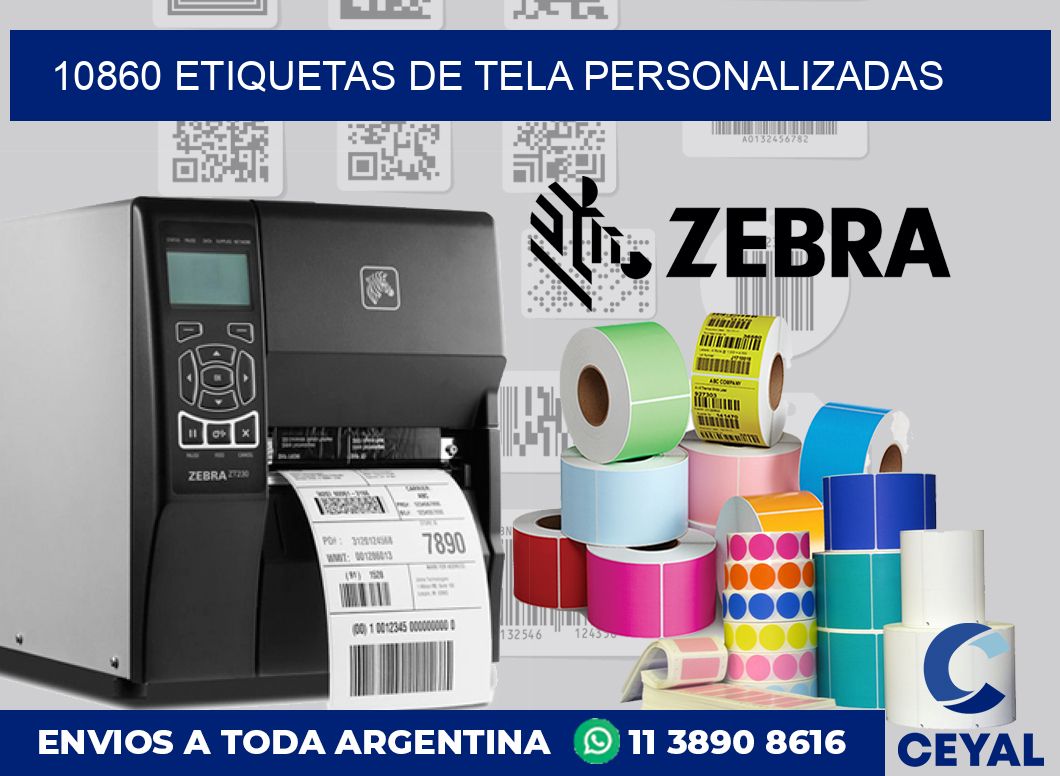 10860 ETIQUETAS DE TELA PERSONALIZADAS