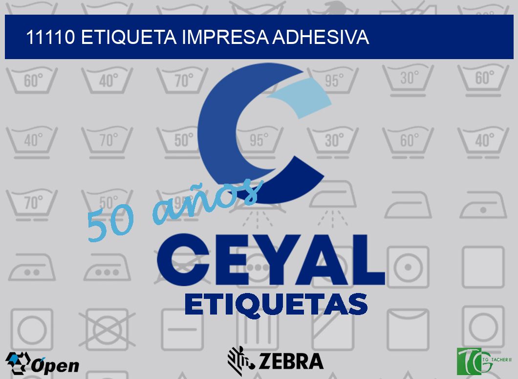 11110 ETIQUETA IMPRESA ADHESIVA