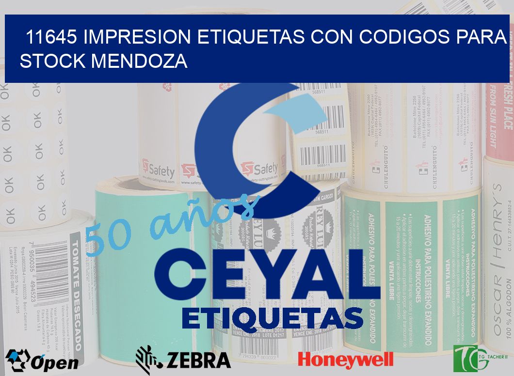 11645 IMPRESION ETIQUETAS CON CODIGOS PARA STOCK MENDOZA