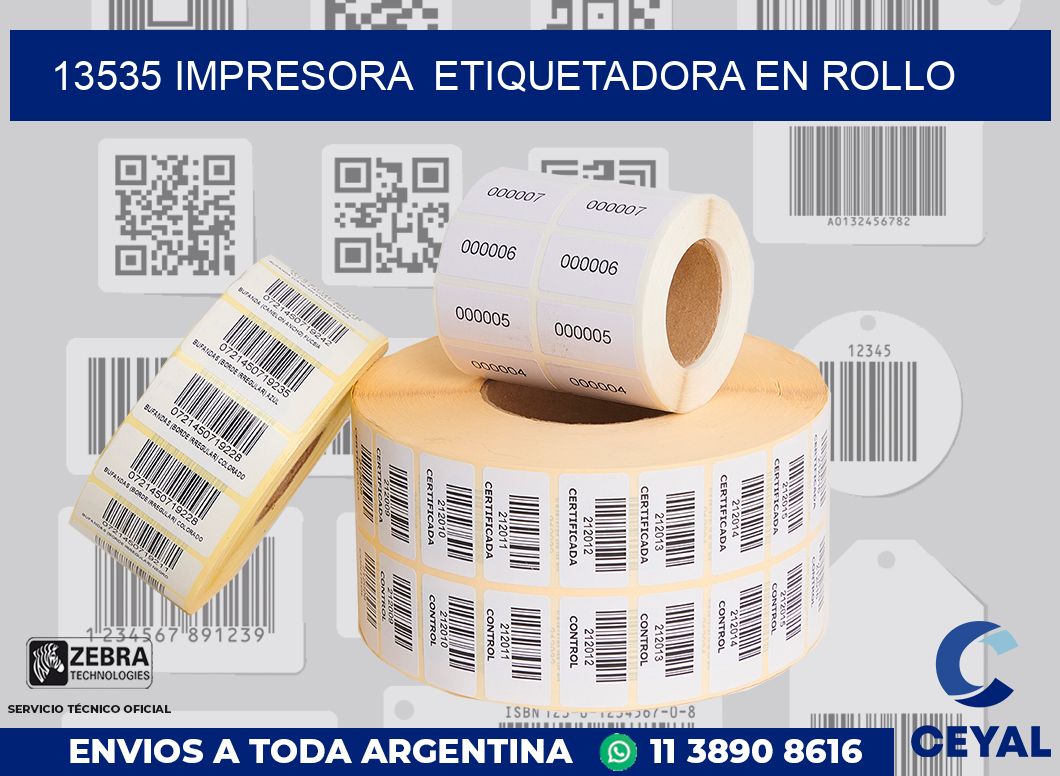 13535 impresora  etiquetadora en rollo