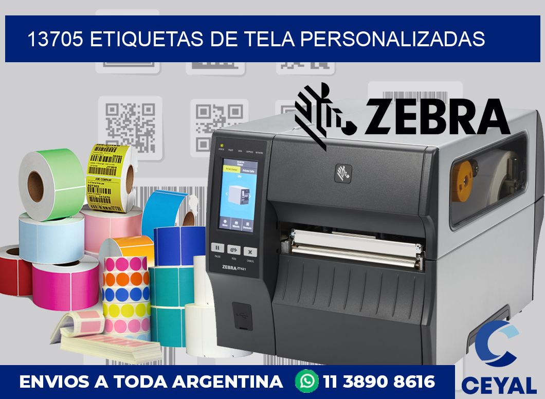 13705 ETIQUETAS DE TELA PERSONALIZADAS