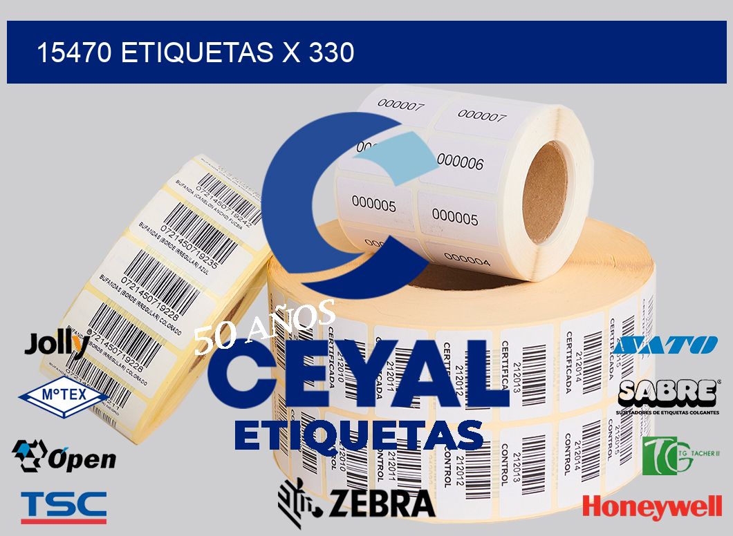 15470 Etiquetas x 330