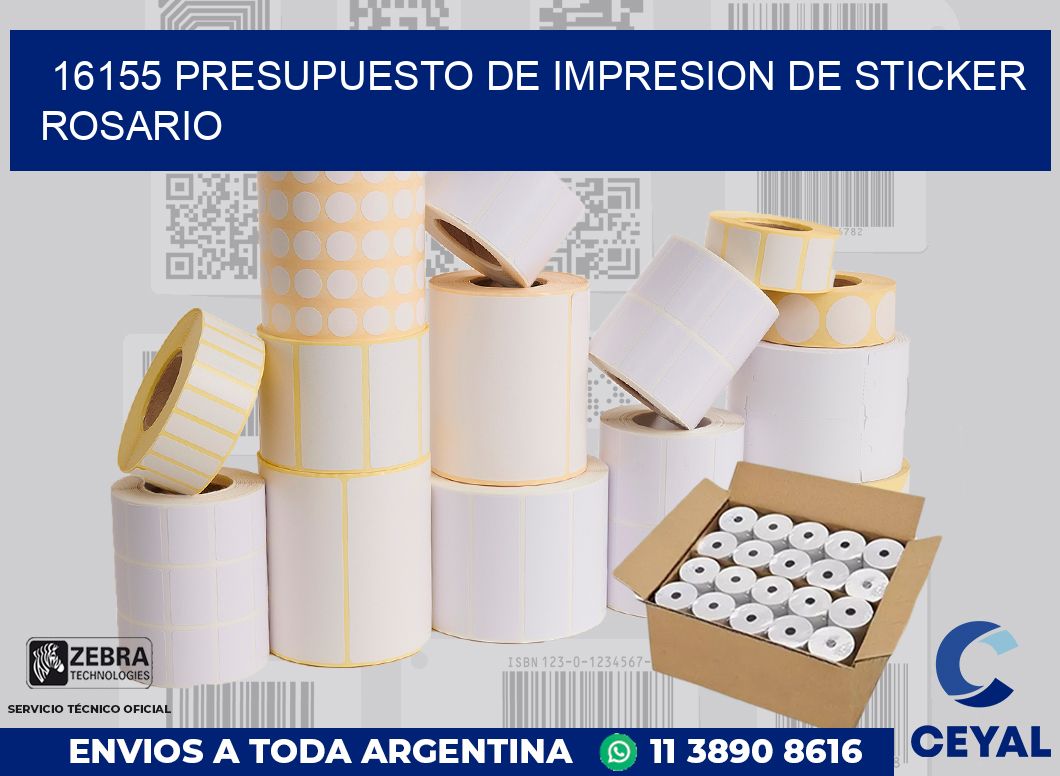 16155 PRESUPUESTO DE IMPRESION DE STICKER ROSARIO