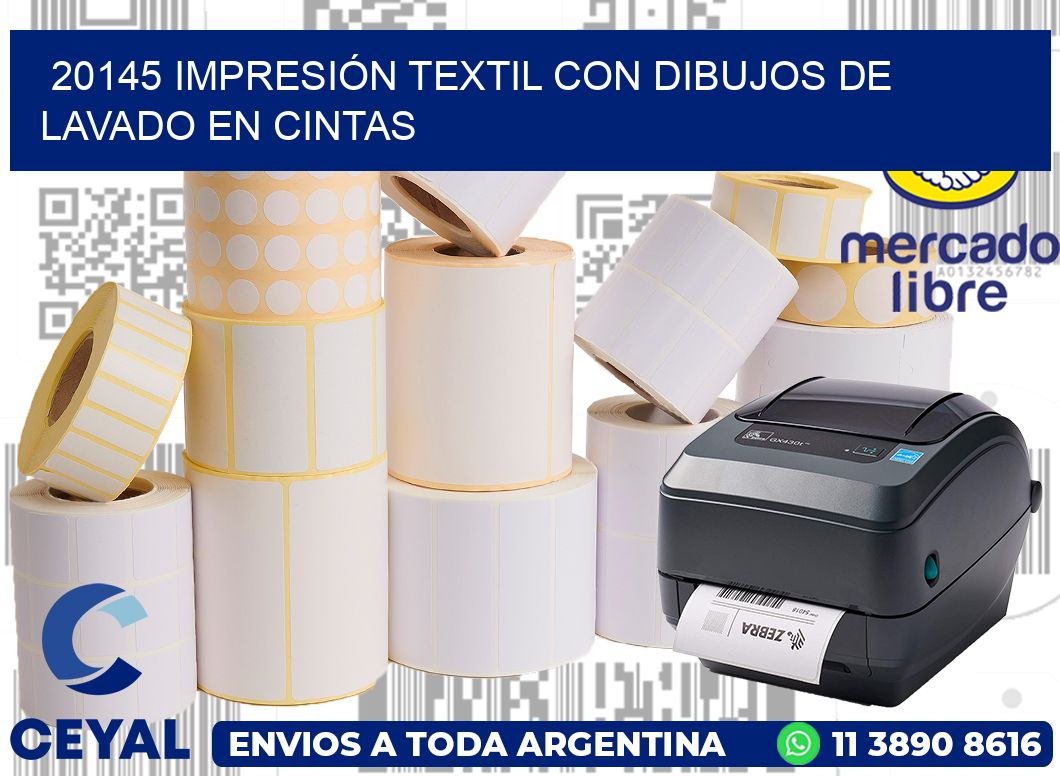 20145 IMPRESIÓN TEXTIL CON DIBUJOS DE LAVADO EN CINTAS