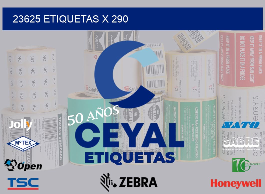 23625 Etiquetas x 290