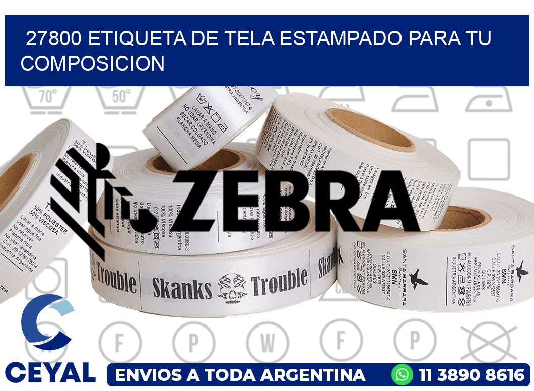 27800 ETIQUETA DE TELA ESTAMPADO PARA TU COMPOSICION