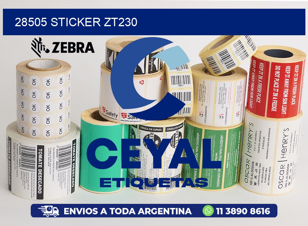 28505 STICKER ZT230
