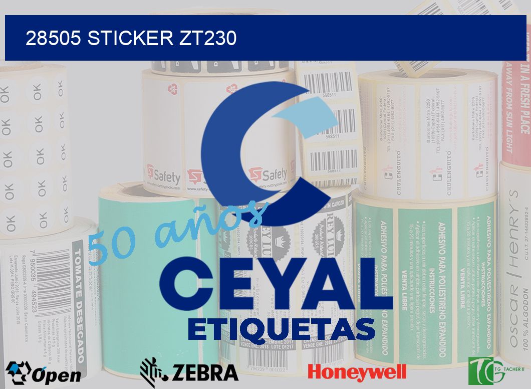 28505 STICKER ZT230