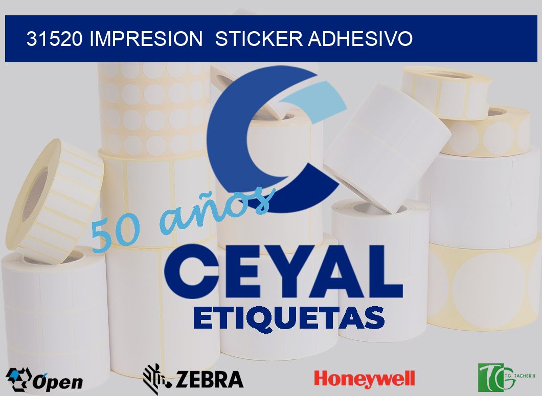 31520 impresion  sticker adhesivo