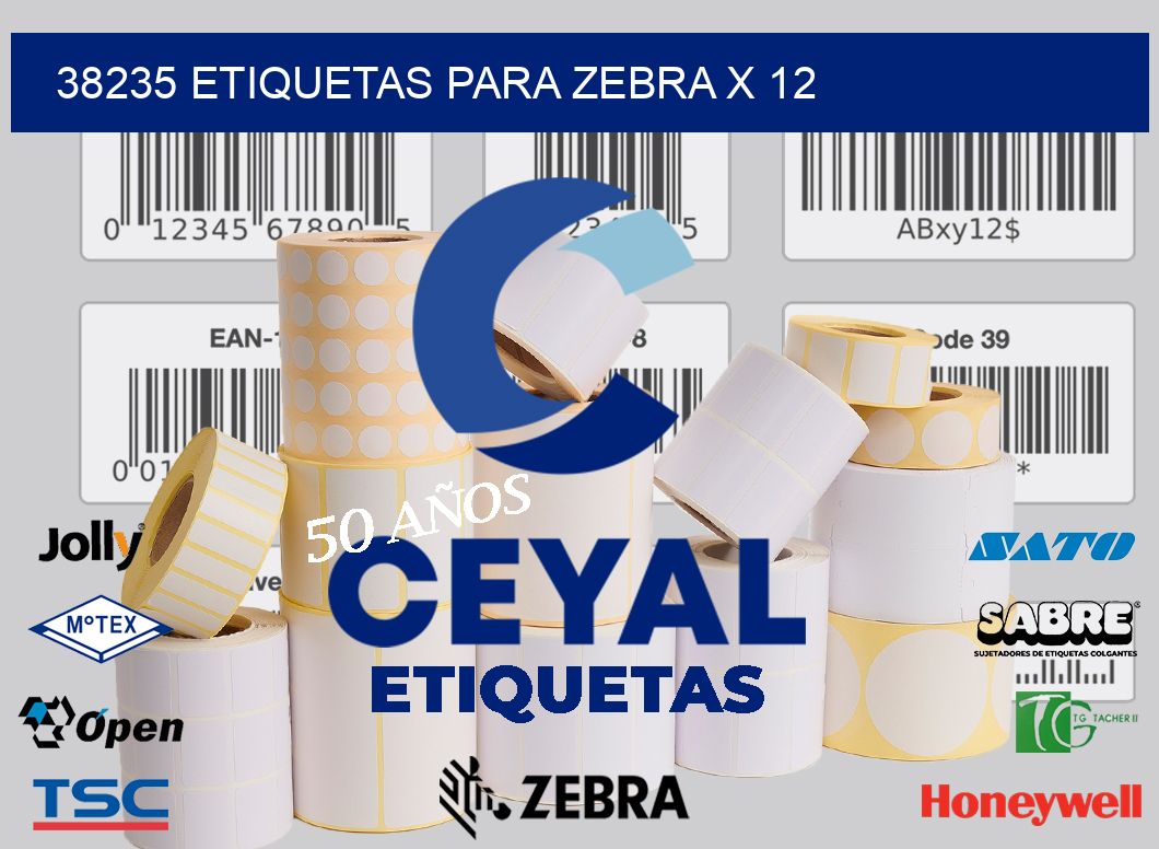 38235 etiquetas para zebra x 12