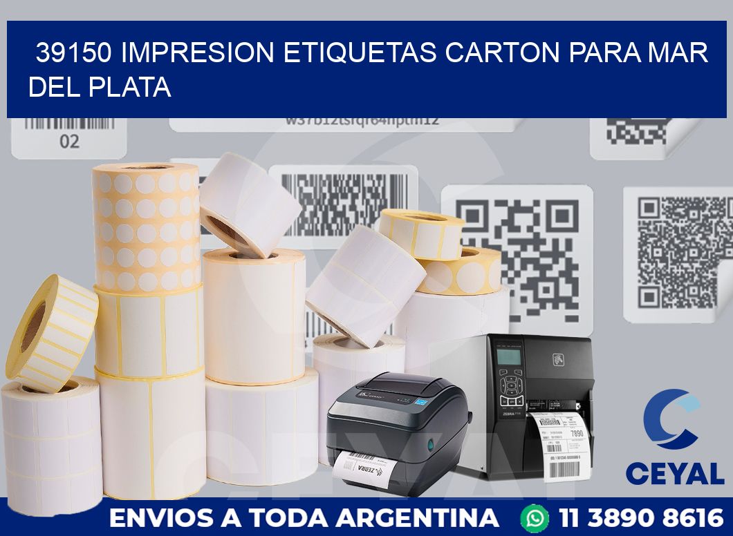 39150 IMPRESION ETIQUETAS CARTON PARA MAR DEL PLATA