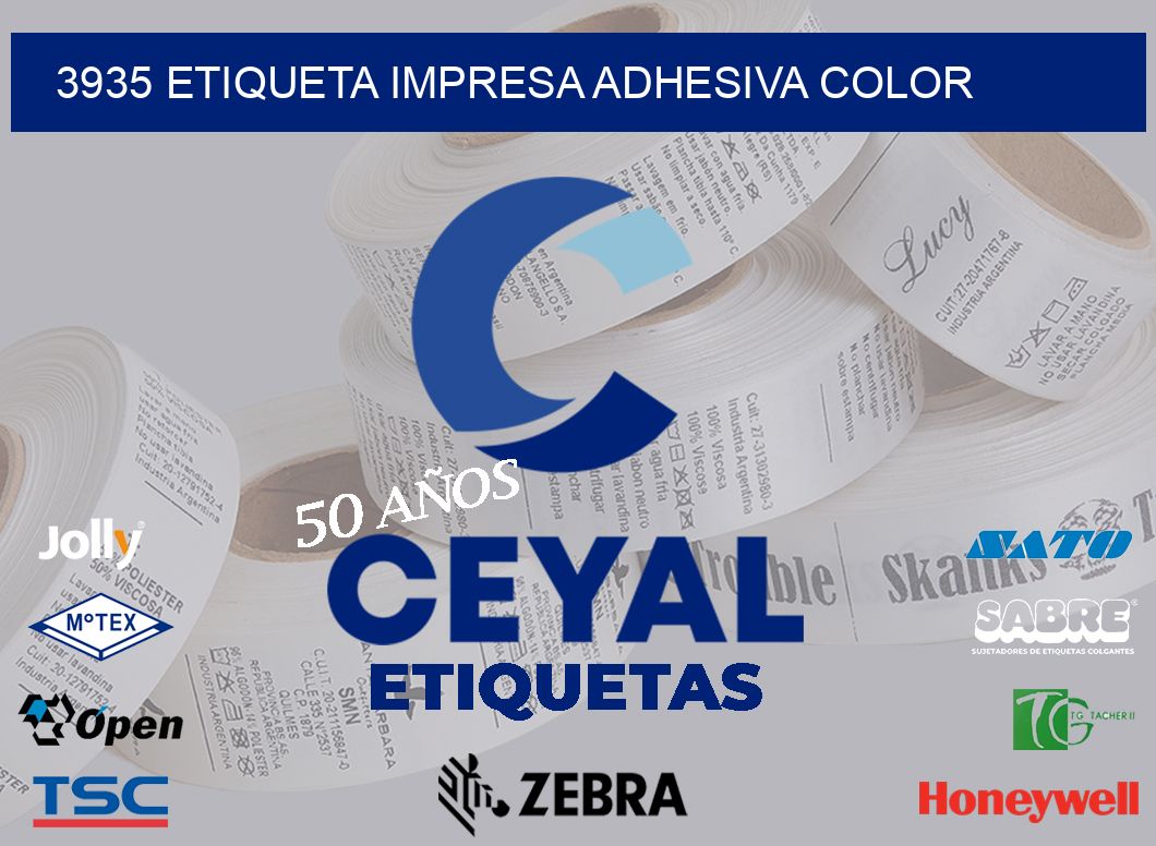 3935 ETIQUETA IMPRESA ADHESIVA COLOR