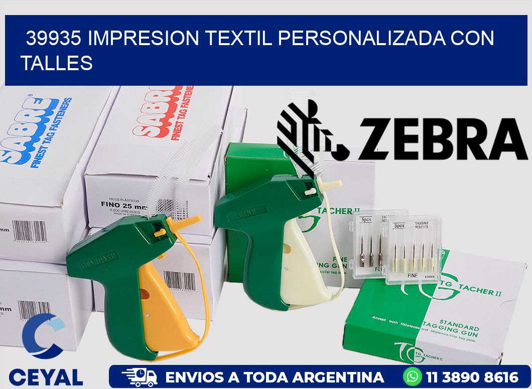 39935 IMPRESION TEXTIL PERSONALIZADA CON TALLES