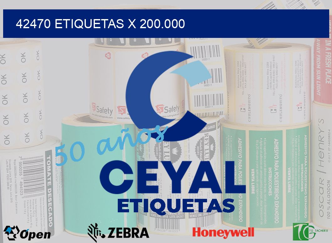 42470 Etiquetas x 200.000