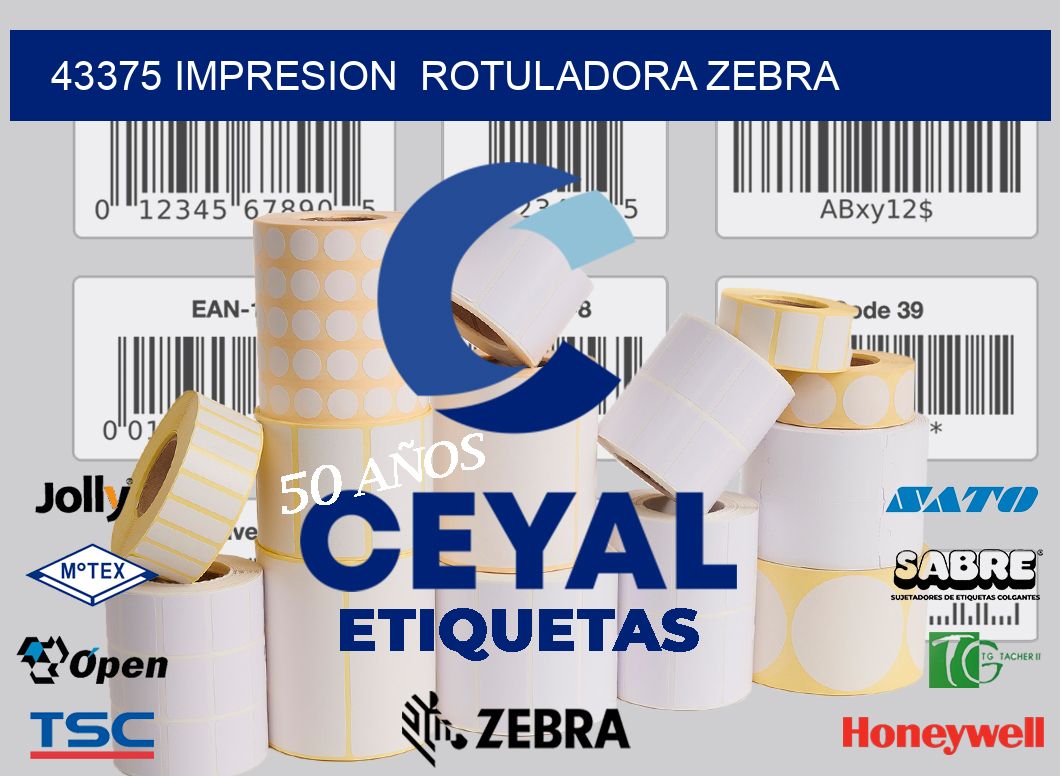 43375 impresion  rotuladora zebra