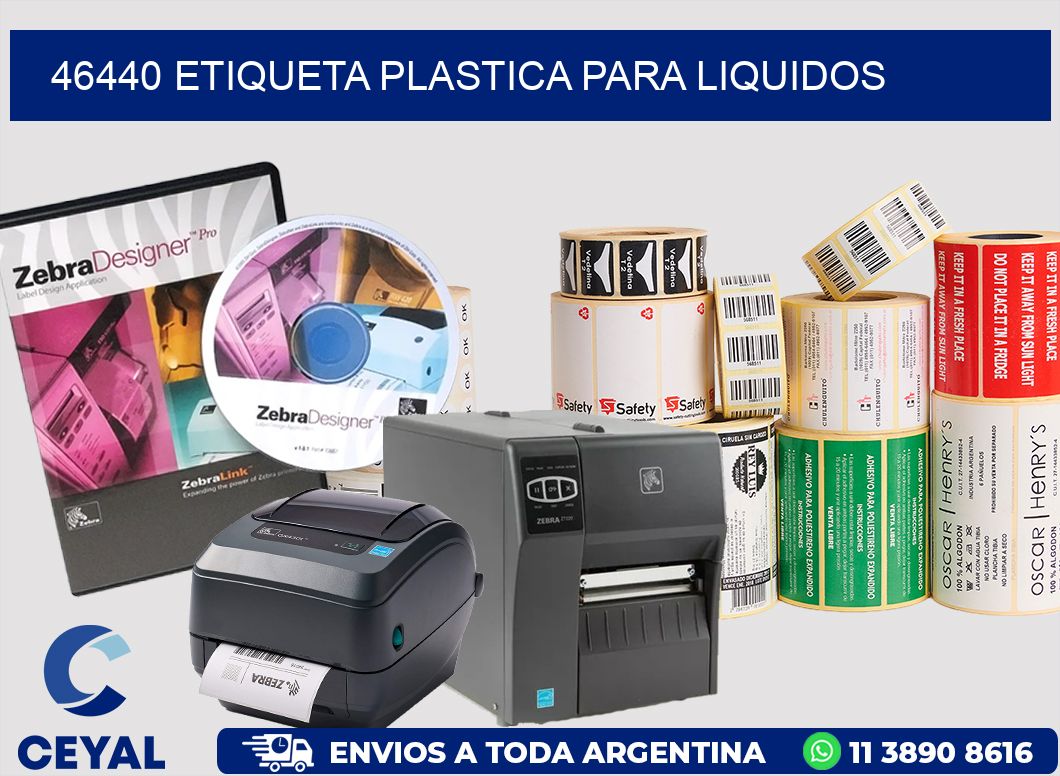 46440 ETIQUETA PLASTICA PARA LIQUIDOS