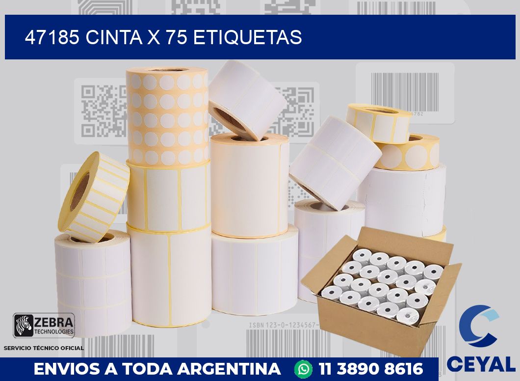 47185 cinta x 75 etiquetas