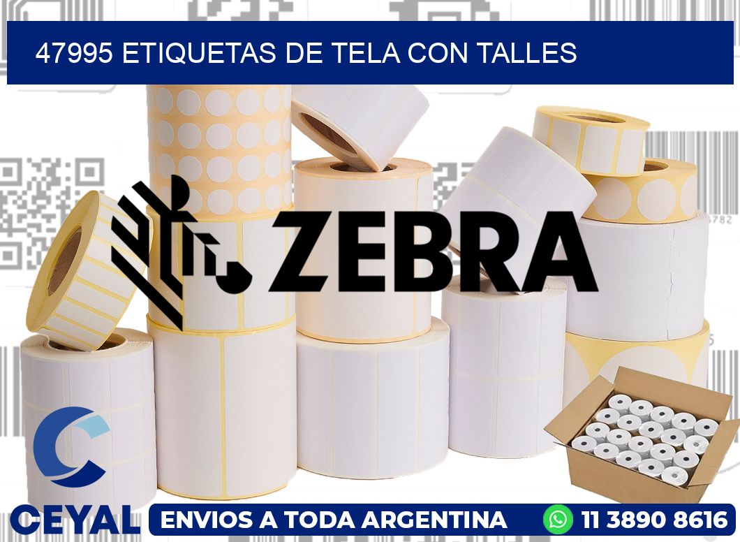 47995 ETIQUETAS DE TELA CON TALLES