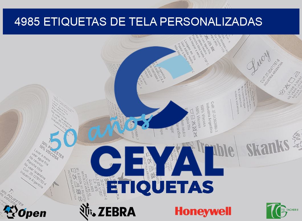 4985 ETIQUETAS DE TELA PERSONALIZADAS