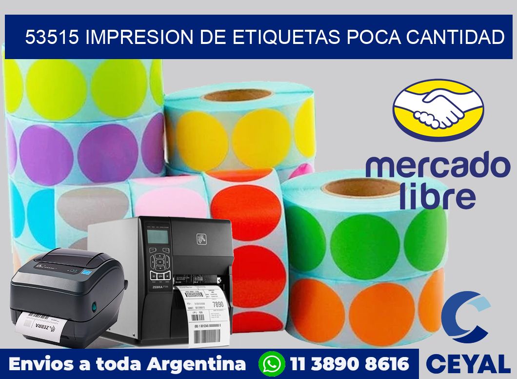 53515 IMPRESION DE ETIQUETAS POCA CANTIDAD
