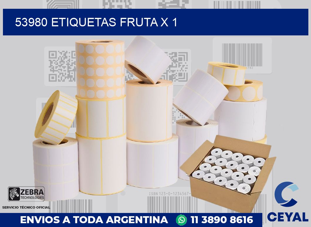53980 etiquetas fruta x 1