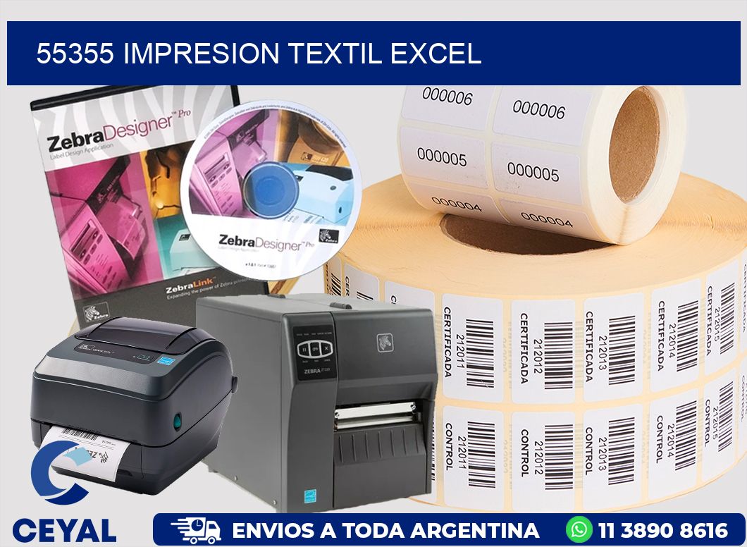 55355 IMPRESION TEXTIL EXCEL