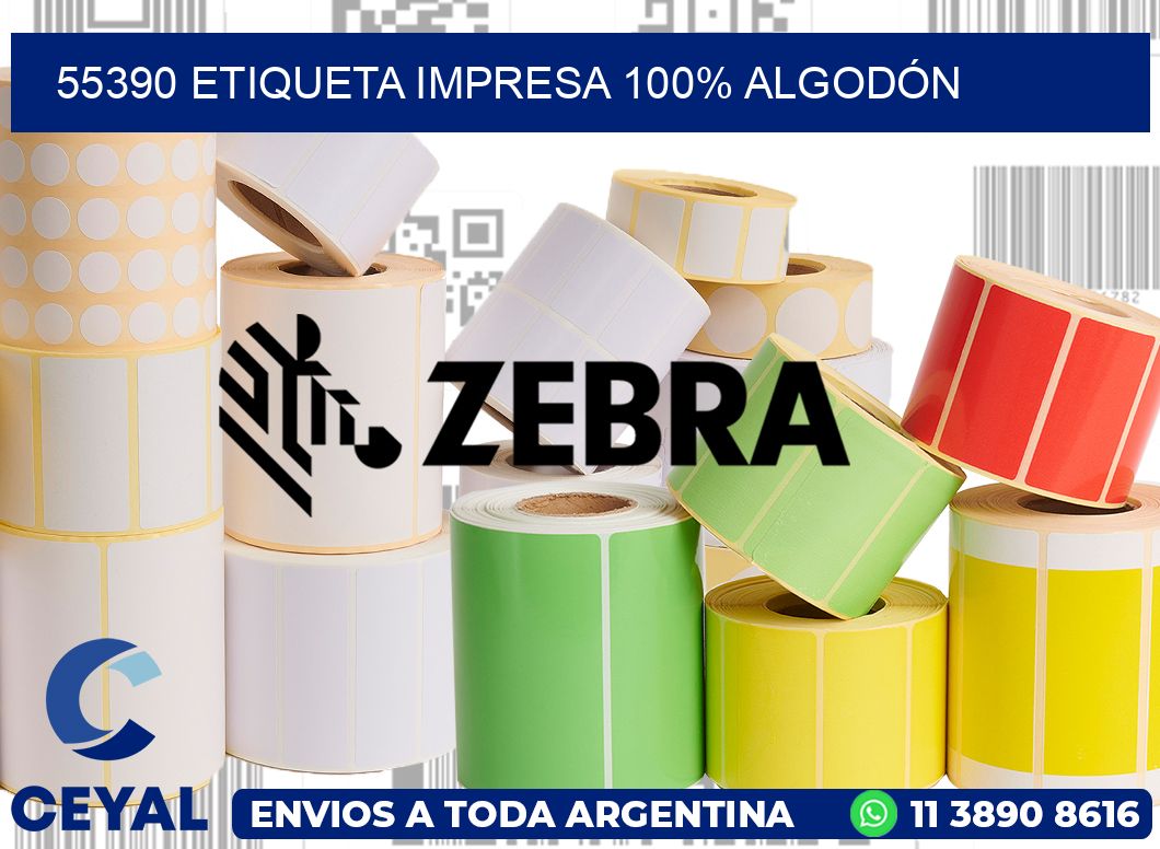 55390 ETIQUETA IMPRESA 100% ALGODÓN