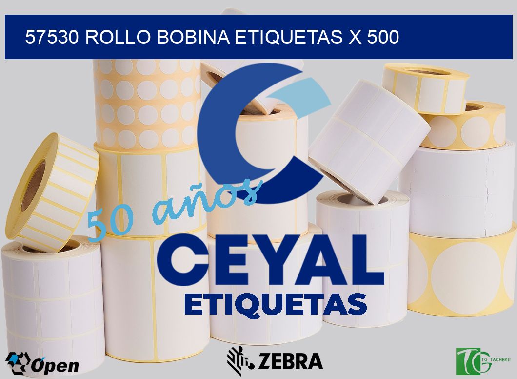 57530 Rollo bobina etiquetas x 500