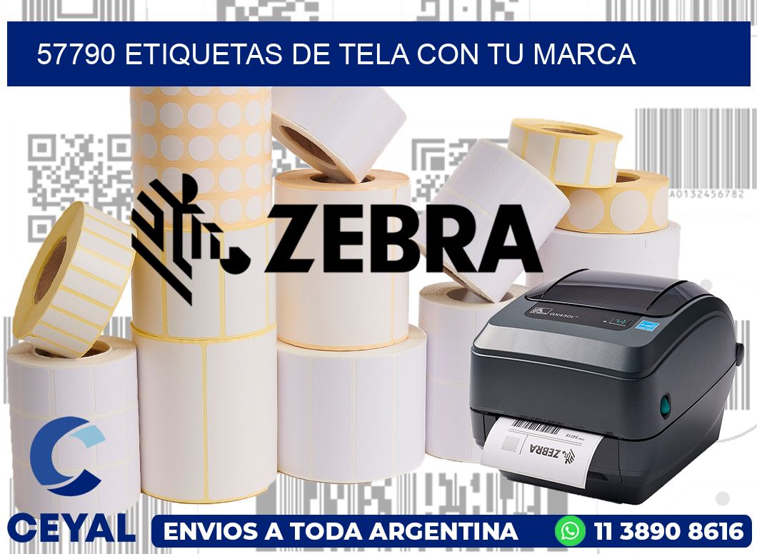 57790 ETIQUETAS DE TELA CON TU MARCA