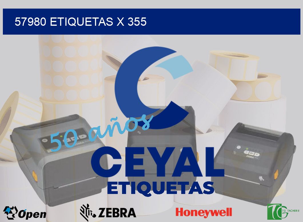 57980 Etiquetas x 355