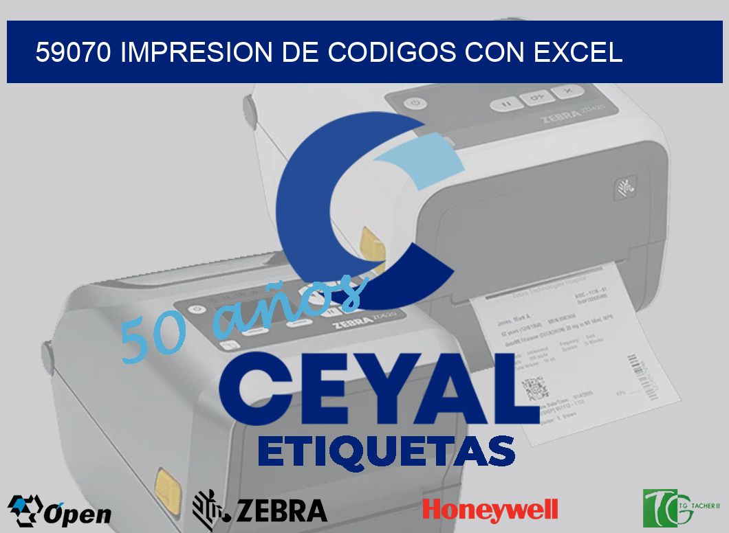 59070 IMPRESION DE CODIGOS CON EXCEL