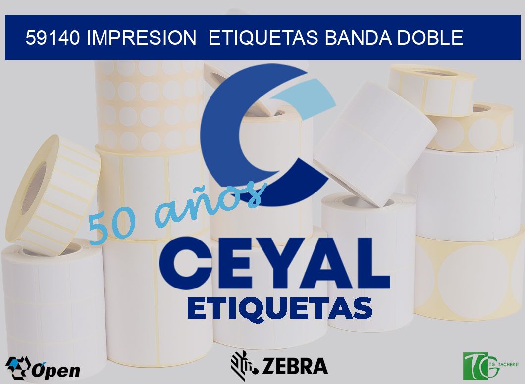 59140 impresion  etiquetas banda doble