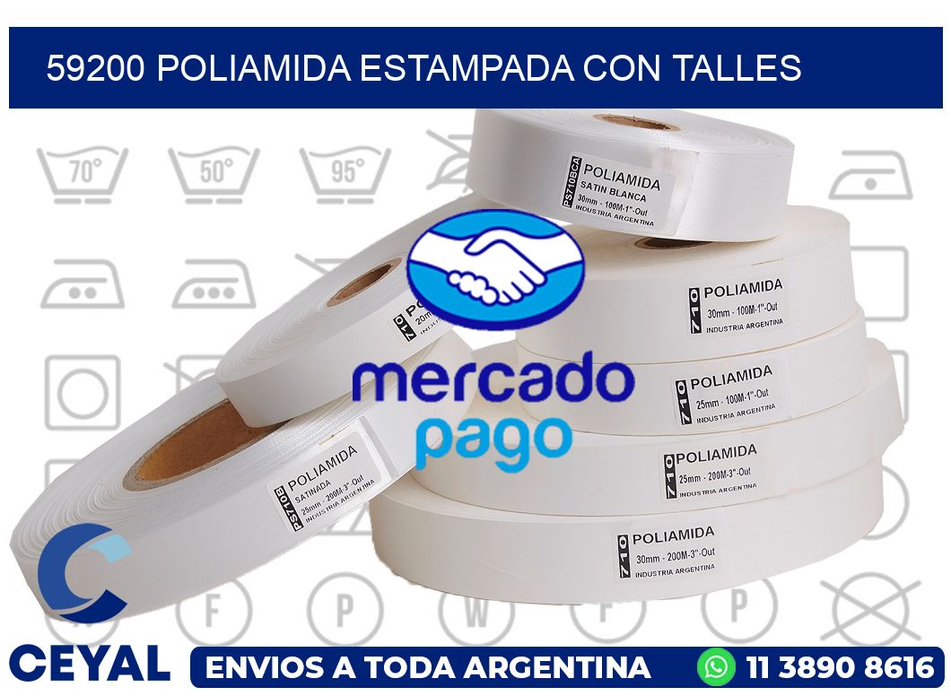 59200 POLIAMIDA ESTAMPADA CON TALLES