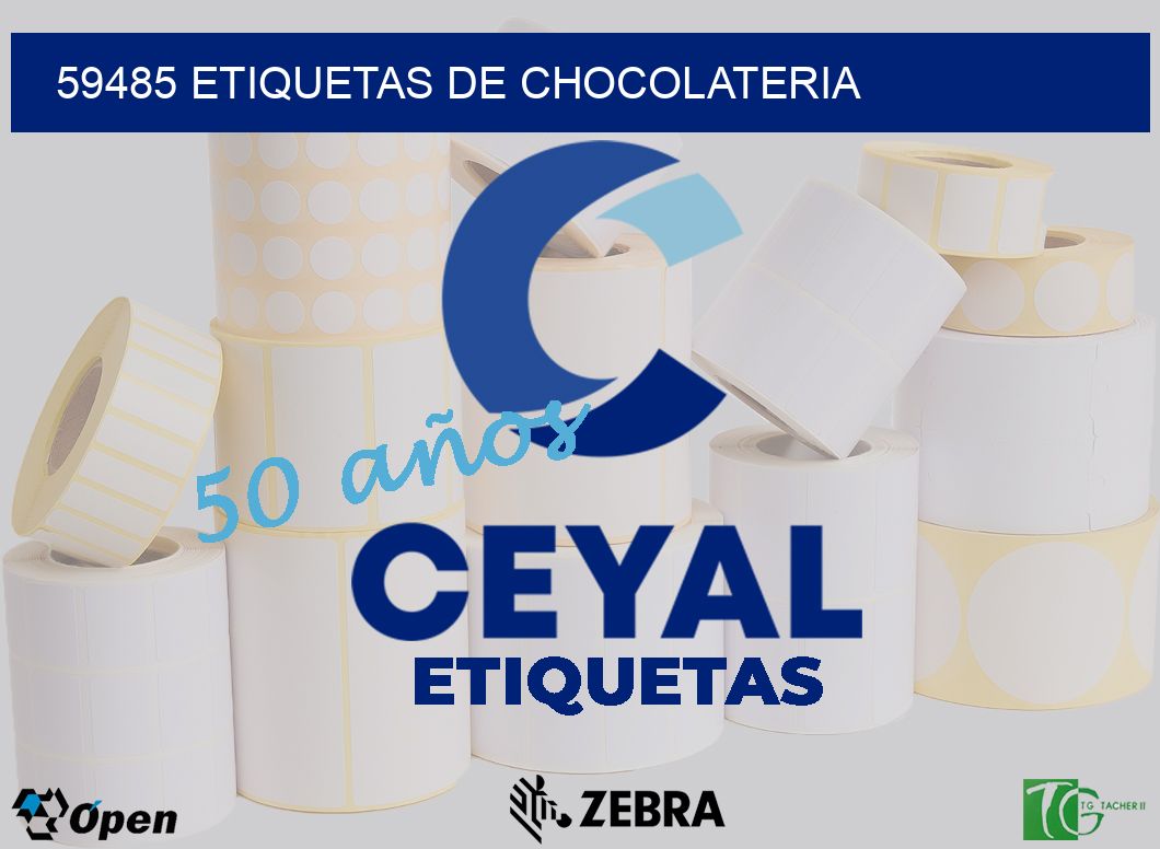 59485 ETIQUETAS DE CHOCOLATERIA