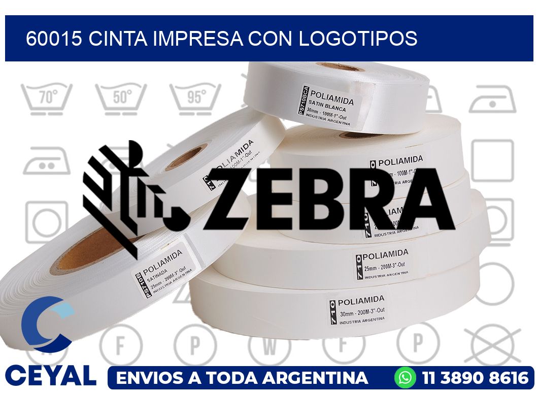 60015 CINTA IMPRESA CON LOGOTIPOS