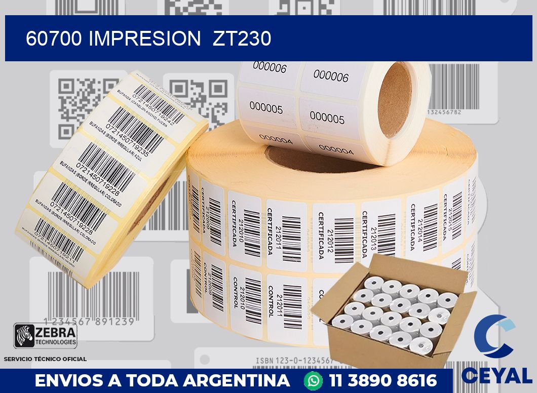60700 impresion  zt230