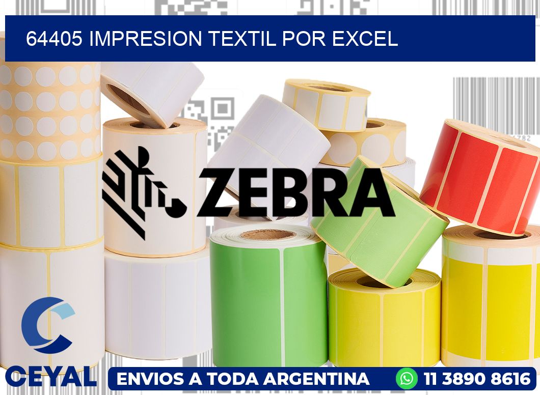 64405 IMPRESION TEXTIL POR EXCEL