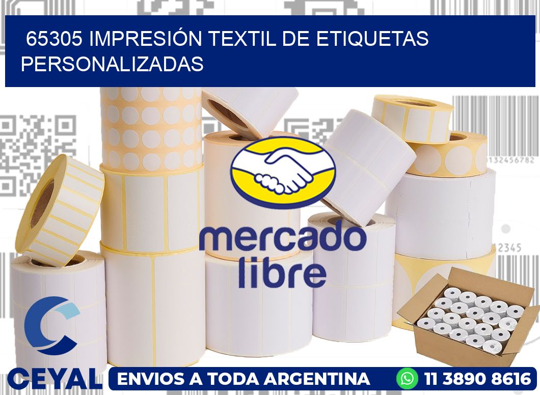 65305 IMPRESIÓN TEXTIL DE ETIQUETAS PERSONALIZADAS