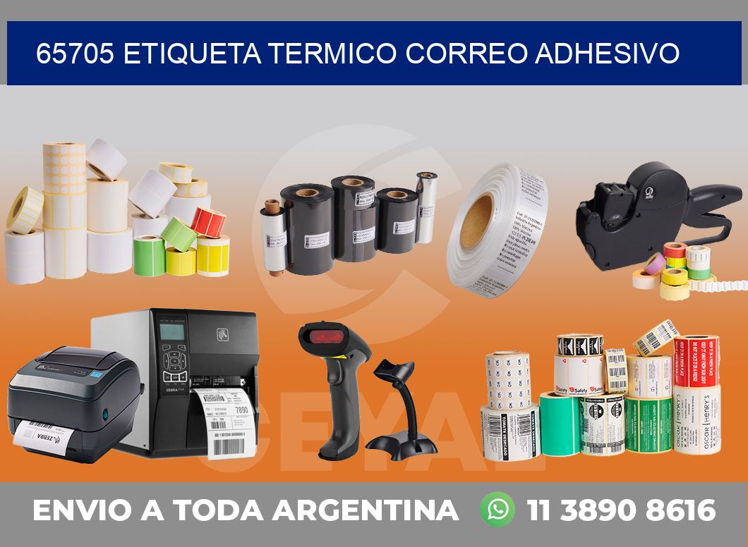 65705 ETIQUETA TERMICO CORREO ADHESIVO