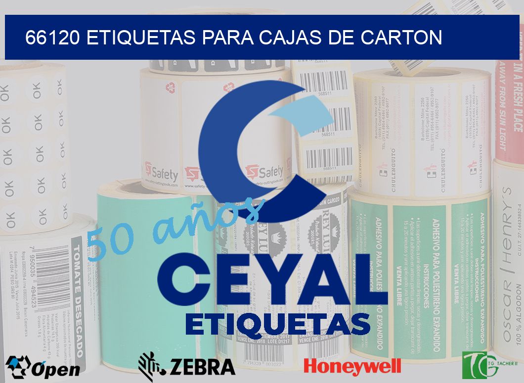 66120 ETIQUETAS PARA CAJAS DE CARTON