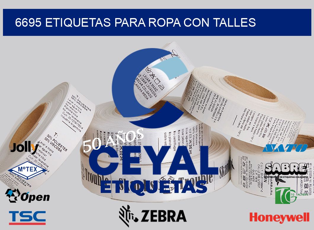 6695 ETIQUETAS PARA ROPA CON TALLES