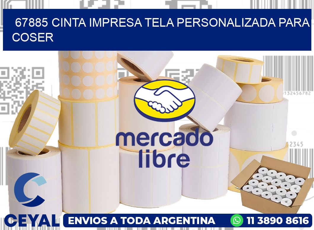 67885 CINTA IMPRESA TELA PERSONALIZADA PARA COSER