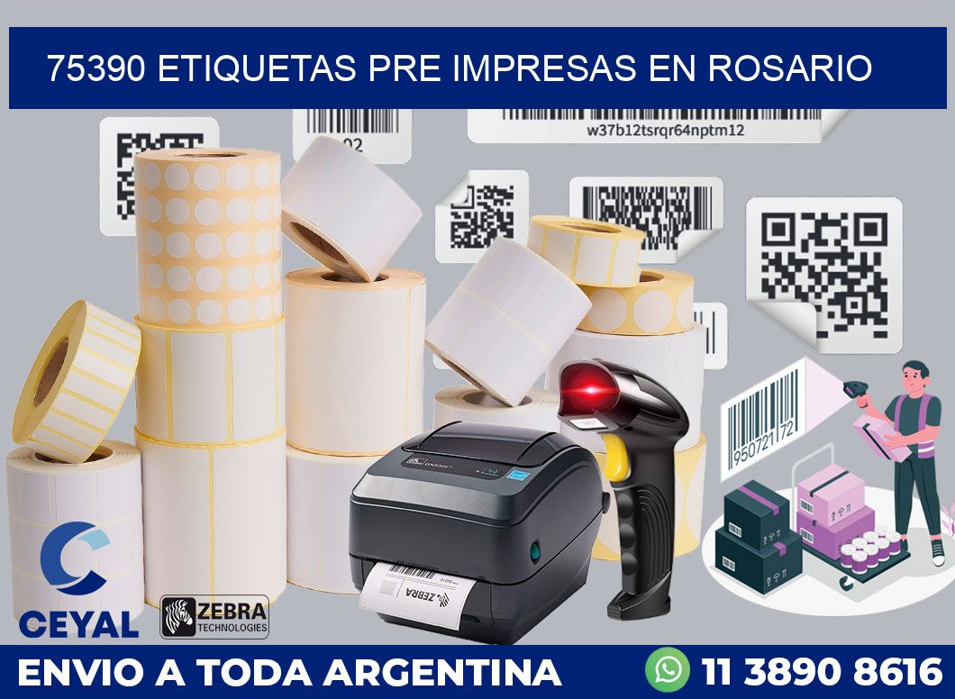 75390 ETIQUETAS PRE IMPRESAS EN ROSARIO