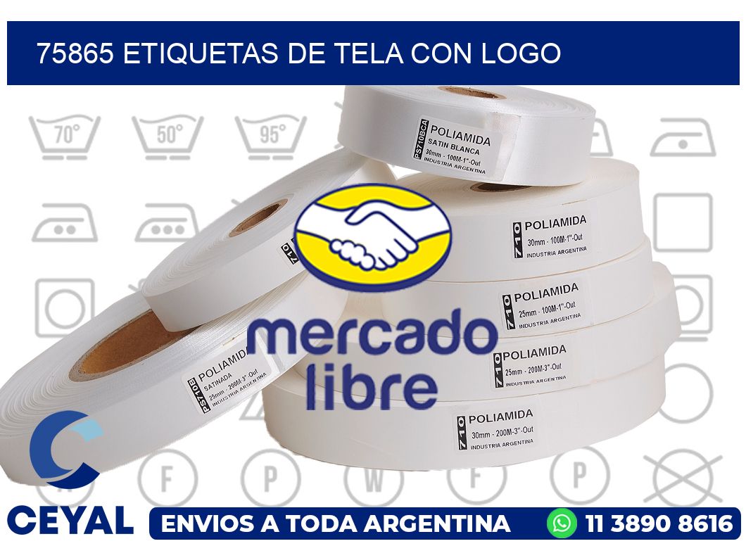 75865 ETIQUETAS DE TELA CON LOGO